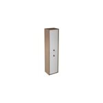 Colonne de salle de bains suspendue blanc mat l. 39 x h. 160 x p. 31 cm, 2 portes ouverture  droite, ...