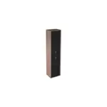 Colonne de salle de bains suspendue noir mat l. 39 x h. 160 x p. 31 cm, 2 portes ouverture  droite, ...