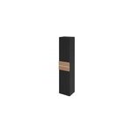 Colonne de salle de bains  suspendre ouverture gauche archi noir mat h. 160 x l. 35 cm