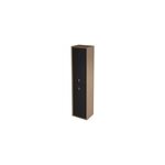 Colonne de salle de bains suspendue noir mat l. 39 x h. 160 x p. 31 cm, 2 portes ouverture  gauche, ...