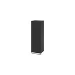 Colonne de salle de bains suspendue avec porte - serviettes noir mat l. 36 x h. 115 x p. 30 cm, goodhome ...