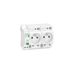 Combiné disjoncteur + 2 prises modulaires courbe c phase + neutre 16a schneider electric resi9 xe Combiné disjoncteur + 2 prises modulaires courbe c phase + neutre 16a schneider electric resi9 xe