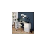 Commode blanche 4 tiroirs goodhome atomia h. 75 x l. 50 x p. 58 cm