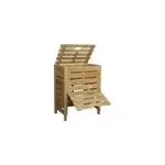 Composteur en bois jardipolys 400l en bois fsc Composteur en bois jardipolys 400l en bois fsc