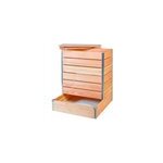 Composteur design en bois 80 x 98 cm 356l Composteur design en bois 80 x 98 cm 356l