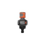 Compteur d'eau gardena aquacount coloris noir et orange