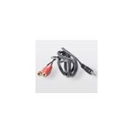 Cordon audio jack 2rca femelle / mle noir blyss, 1. 5 m