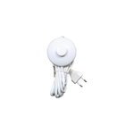 Cordon avec interrupteur à pied + fiche tibelec 3m blanc Cordon avec interrupteur à pied + fiche tibelec 3m blanc