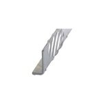 Cornire ingale damier aluminium brut 30 x 50 mm, 2 m