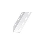 Cornière perforée acier époxy blanc 38 x 38 mm, 2 m Cornière perforée acier époxy blanc 38 x 38 mm, 2 m