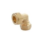 Coude égal bicône à bague laiton pour tube cuivre Ø12 Coude égal bicône à bague laiton pour tube cuivre Ø12