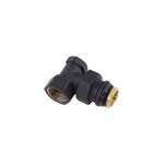 Coude de rglage laiton noir 15 x 21 mm