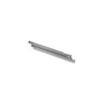 Coulisse galet t�l�scopique fixation lat�rale diall acier blanc l. 500 x �p. 12 mm