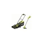 Coupe - bordures et tondeuse hybride ryobi (avec 2 batteries et 1 chargeur)