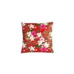 Coussin d'extérieur carré imperméable imprimé motif fleur tropicale l. 45 x l. 45cm deco&co Coussin d'extérieur carré imperméable imprimé motif fleur tropicale l. 45 x l. 45cm deco&co