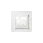 Coussin goodhome nacre blanc 45 x 45 cm