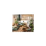 Coussin rectangle treillis vert l. 50 x l. 50cm deco&co Coussin rectangle treillis vert l. 50 x l. 50cm deco&co
