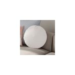 Coussin rond effet laine boucle pehme blanc cru 45cm goodhome
