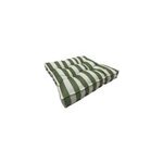 Coussin de sol dperlant rayure vert l. 60 x l. 60 x ep. 10cm ornami
