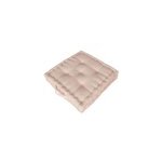 Coussin de sol rose l. 50 x l. 50 x ep. 10 cm