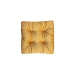 Coussin de sol vally l. 50 x l. 50 x ep. 8 cm velours jaune