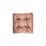 Coussin de sol vally l. 50 x l. 50 x ep. 8 cm velours rose