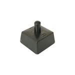 Crapaudine fonte 16 mm - acier noir
