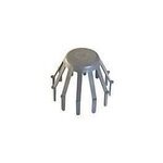 Crapaudine gouttire pvc 80 mm gris fitt