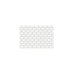 Crdence aluminium effet metro blanc 120 x 80 cm