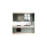Crdence de cuisine en aluminium blanc mat lahti l. 200 x h. 60 cm