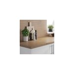 Cr�dence de cuisine effet bois brut rustic goodhome l. 200 x 60 cm x �p. 8 mm