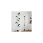 Crémaillère twinny double perforation 200 cm blanc form Crémaillère twinny double perforation 200 cm blanc form