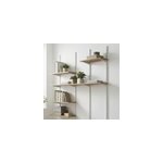 Cr�maill�re twinny double perforation 200cm blanc form vendue par 4 pi�ces