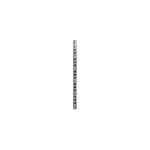 Crémaillère à visser acier nickelé 1000 x 16 mm Crémaillère à visser acier nickelé 1000 x 16 mm
