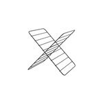 Croisillon en m�tal pour �tag�re goodhome mixxit noir