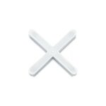 Croisillons en x 3 mm 1000 unit�s rubi