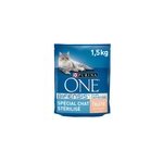 Croquettes pour chat st�rilis� one sp�cial chat sterilis� truite et bl� 1, 5kg