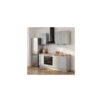 Cuisine compl�te goodhome stevia gris mat sans �lectrom�nager