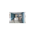 Cuisine compl�te mont�e all in carla l. 285 cm avec �lectrom�nager + �lot central effet ch�ne et blanc ...