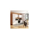 Cuisine compl�te mont�e all in monica blanc l. 285 cm avec �lectrom�nager