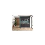 Cuisine complte monte all in gris anthracite l. 180 cm avec lectromnager