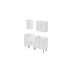 Cuisine complte sans lectromnager ash gris mat goodhome