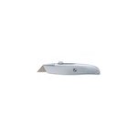 Cutter à lame rétractable acier gris 61mm Cutter à lame rétractable acier gris 61mm