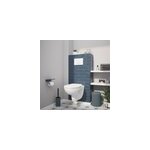 Pack wc suspendu lagon, en porcelaine vitrifie avec abattant + bti - support universel, goodhome