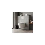 Cuvette wc suspendue sans bride, effet vortex, goodhome fuerte