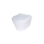 Cuvette wc suspendue sans bride, effet vortex, goodhome fuerte