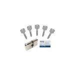 Cylindre 6 goupilles dimensions 35 + 35 d�brayable nickel� bricard + 5 cl�s r�versibles