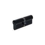 Cylindre de serrure 40x40 mm finition pvd noir vachette v5 3 clés Cylindre de serrure 40x40 mm finition pvd noir vachette v5 3 clés