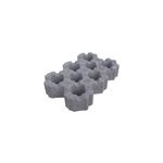 Dalle pour gazon betogreen gris 50 x 33 cm, p. 10cm