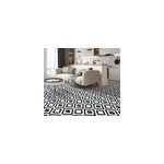 Dalle pvc clipsable baila d�cor carreaux de ciment nb l. 61 x l. 30. 5 cm goodhome